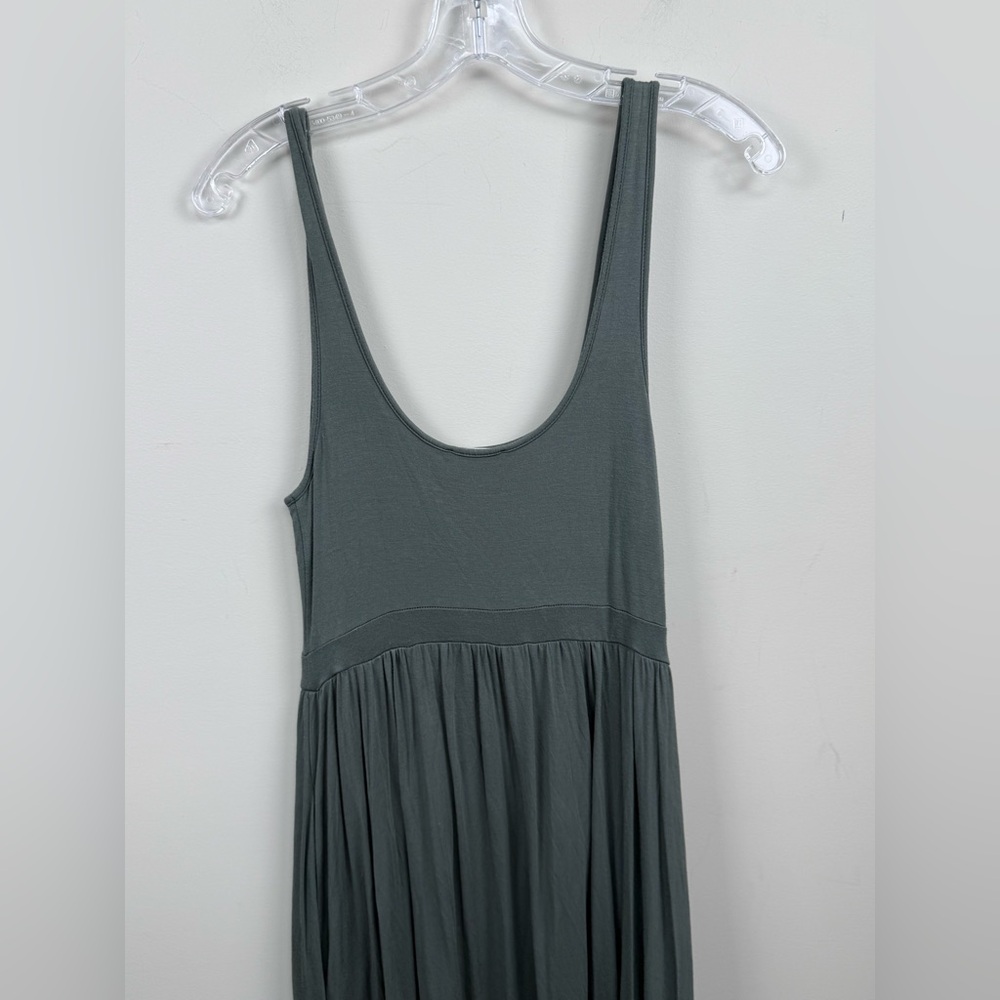 ARITZIA WILFRED green midi dress Elegant Gray Sleeveless Dress assonance small - Picture 8 of 14